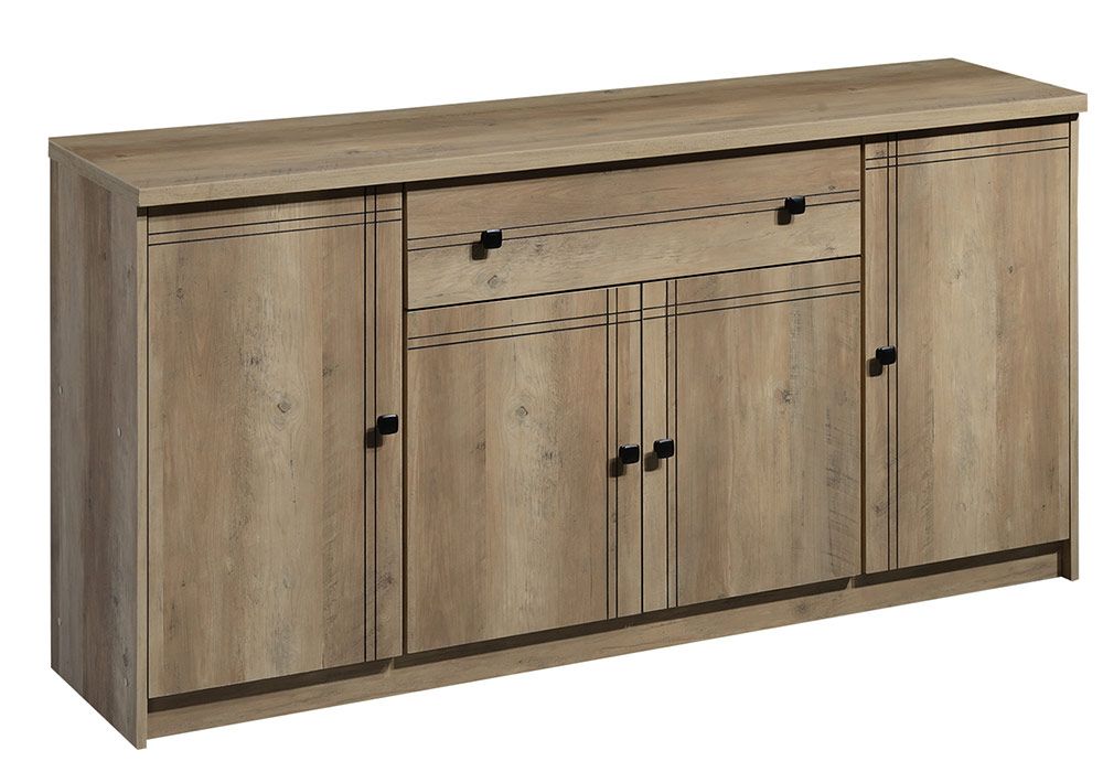 Buffet Bas Portes Tiroir Pietro Coloris Summer Oak Moderne Kit M