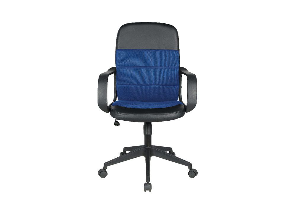 Fauteuil De Bureau Bleu Reglage En Hauteur Roulette En Nylon Kit M